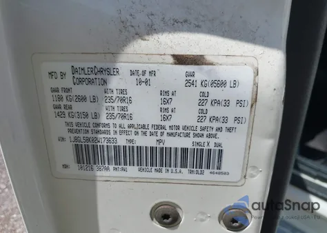 2002 Jeep Liberty Limited Edition z USA, uszkodzony, nr VIN 1J8GL58K02W173633